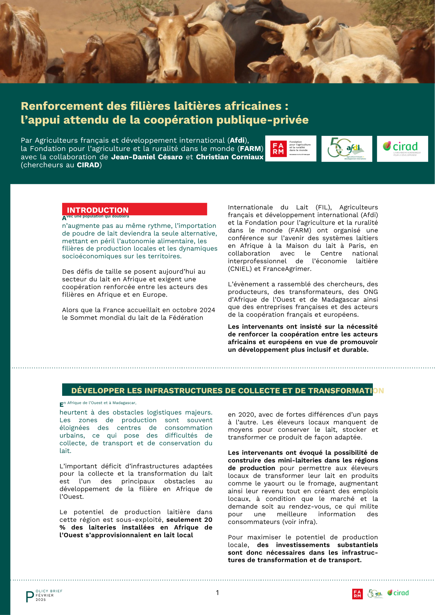 Afdi-FR Policy brief - Renforcement des filières laitières africaines - L’appui attendu de la coopération publique-privée.pdf